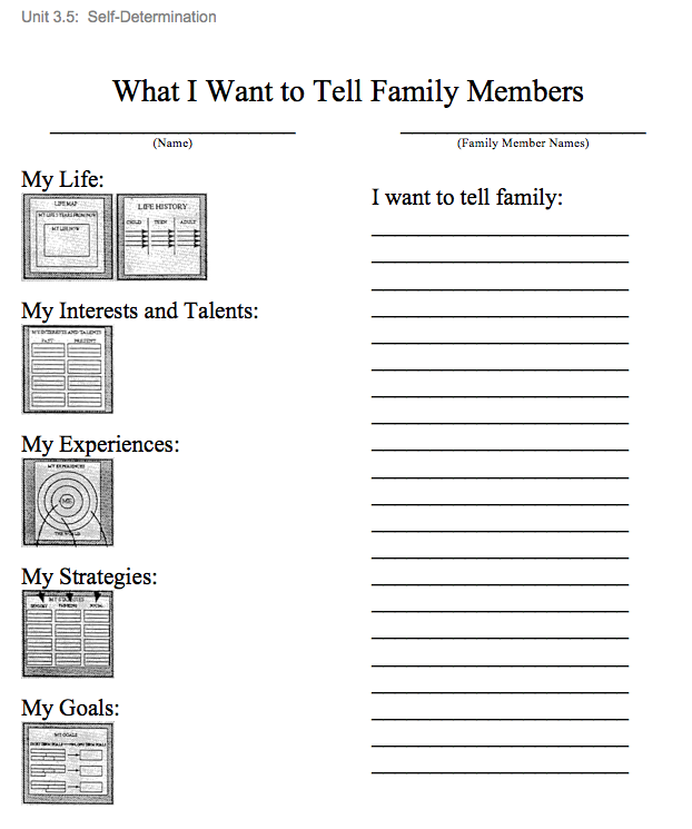 tell family members 